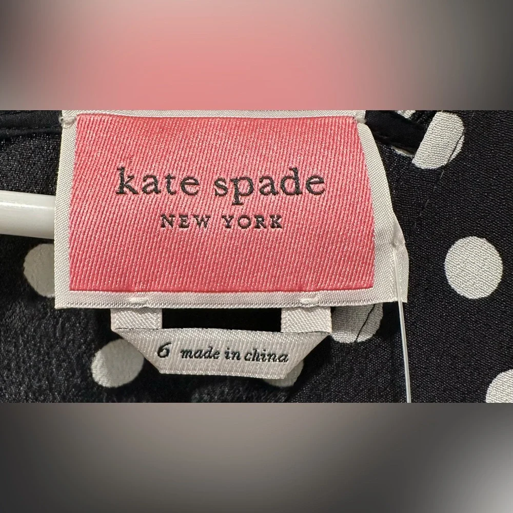 NWT Kate Spade Lia Polka Dot Tie Waist Wide Leg Jumpsuit